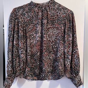 Banana Republic XS paisley print blouse
